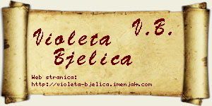 Violeta Bjelica vizit kartica